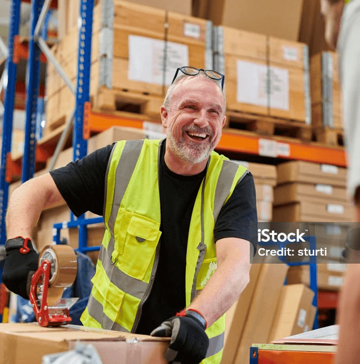 Warehouse worker transforming the workplace